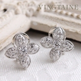エレガントフラワーピアス イヤリング キュービックジルコニア | VINGTAINE | 詳細画像1