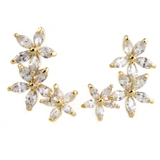 トリプルフラワーピアス/キュービックジルコニア/お花 P2-54 | VINGTAINE | 詳細画像2 