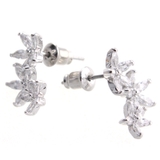 トリプルフラワーピアス/キュービックジルコニア/お花 P2-54 | VINGTAINE | 詳細画像5 