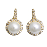 キュービックジルコニア×パールピアス イヤリング ステンレスポスト P2-55 | VINGTAINE | 詳細画像2 