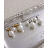 セパレートパールピアス/バックキャッチピアス/ダブル/結婚式 P2-670 | VINGTAINE | 詳細画像8