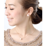一粒淡水パール×キュービックジルコニアピアス イヤリング 結婚式 | VINGTAINE | 詳細画像6 