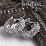 キュービックジルコニアリングピアス/パヴェ/キュービックジルコニア P2-7 | VINGTAINE | 詳細画像1