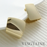 変形プレートピアス イヤリング 大ぶり | VINGTAINE | 詳細画像1