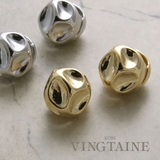 変形メタルボールピアス フープピアス キャッチレス | VINGTAINE | 詳細画像1 