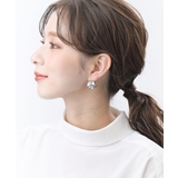 変形メタルボールピアス フープピアス キャッチレス | VINGTAINE | 詳細画像10 