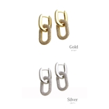 パヴェチェーンピアス アクセサリー 大人カジュアル | VINGTAINE | 詳細画像2 