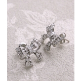 ビジューリボンピアス キュービックジルコニア 可愛い | VINGTAINE | 詳細画像12