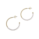 パール×フープピアス アクセサリー 大人カジュアル | VINGTAINE | 詳細画像3