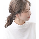 パール×フープピアス アクセサリー 大人カジュアル | VINGTAINE | 詳細画像5