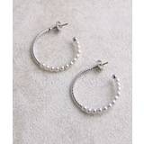 パール×フープピアス アクセサリー 大人カジュアル | VINGTAINE | 詳細画像8