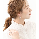 キュービックジルコニアピアス 3粒 CZ | VINGTAINE | 詳細画像4 