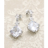 キュービックジルコニアピアス 3粒 CZ | VINGTAINE | 詳細画像5 