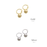 ミニメタルボール付きリングピアス アクセサリー フープ | VINGTAINE | 詳細画像2