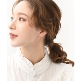 ミニメタルボール付きリングピアス アクセサリー フープ | VINGTAINE | 詳細画像7