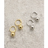 ミニメタルボール付きリングピアス アクセサリー フープ | VINGTAINE | 詳細画像9