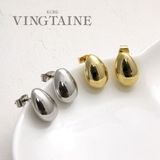 ティアドロップ型メタルピアス シンプル アクセサリー | VINGTAINE | 詳細画像1