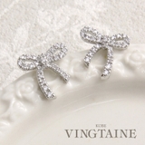 ピアス キュービックジルコニア リボン | VINGTAINE | 詳細画像1 