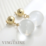 ピアス イヤリング ガラスボール | VINGTAINE | 詳細画像1