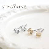 ピアス スワロフスキー キューブ | VINGTAINE | 詳細画像1 
