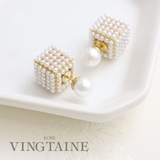 ピアス パール スクエア | VINGTAINE | 詳細画像1