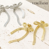 ピアス リボン チェーン | VINGTAINE | 詳細画像1 