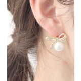 ピアス リボン パール | VINGTAINE | 詳細画像3 