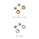 ピアス キューブ型 クリスタルガラス | VINGTAINE | 詳細画像10