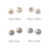 バックキャッチピアス パール メタルバー | VINGTAINE | 詳細画像15 