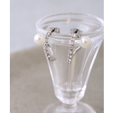 パール×ラインストーン ハーフフープピアス イヤリング | VINGTAINE | 詳細画像4 