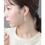 キュービックジルコニア バーピアス 縦長 | VINGTAINE | 詳細画像2 