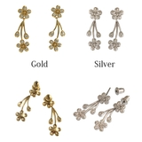 ジルコニアフラワーピアス■ブライダル・パーティーアクセサリー P2-SET2 | VINGTAINE | 詳細画像2 