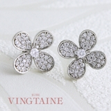 パヴェフラワーピアス イヤリング お花 | VINGTAINE | 詳細画像1 