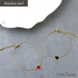 ハートモチーフブレスレット ステンレス 金属アレルギー対応 | VINGTAINE | 詳細画像1