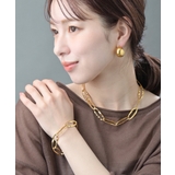 ワイドオーバルチェーンブレスレット ステンレス 槌目加工 | VINGTAINE | 詳細画像7