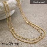 ネックレス 2連 チェーン | VINGTAINE | 詳細画像1