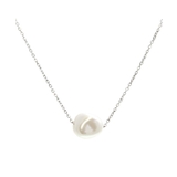 シルバー | ネックレス バロックパール チェーン | VINGTAINE