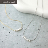 淡水パールステンレスネックレス 金アレ対応 小粒パール | VINGTAINE | 詳細画像1 