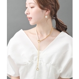 ステンレス パール Y字ネックレス | VINGTAINE | 詳細画像2