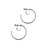 シルバー | ステンレス フープイヤリング (S) | VINGTAINE