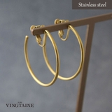 ステンレス フープイヤリング (M) | VINGTAINE | 詳細画像1 