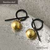 ピアス メタルボール ブラックライン | VINGTAINE | 詳細画像1