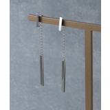 シルバー | バーピアス ステンレスアクセ 2WAY | VINGTAINE