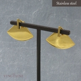 ピアス 扇型プレート ステンレスアクセ | VINGTAINE | 詳細画像1 