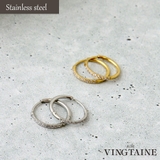 ステンレス 華奢リングピアス フープ | VINGTAINE | 詳細画像1