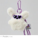パープル | サングラスベアーぬいぐるみバッグチャーム | Vita Felice