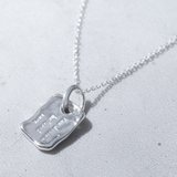 シルバー | 英字プレートネックレス | Vita Felice