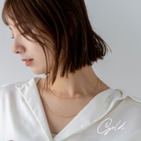 ゴールド | 二連スネークチェーンネックレス | Vita Felice