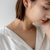 二連スネークチェーンネックレス | Vita Felice | 詳細画像5 