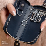 ネイビー | 牛革キーケース【Depral/デプラル】 | Vita Felice